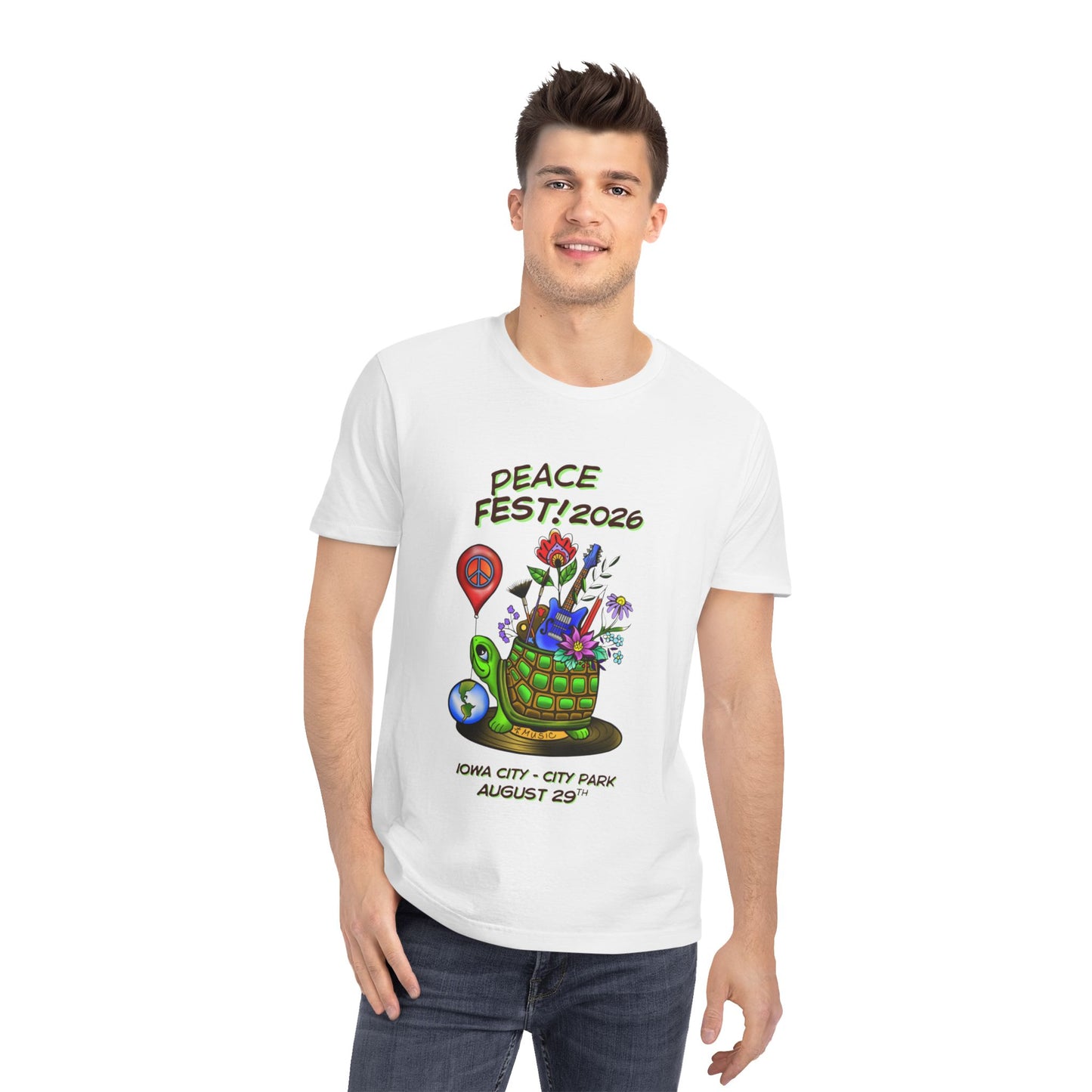 2026 4th Annual Iowa City PeaceFest Tee
