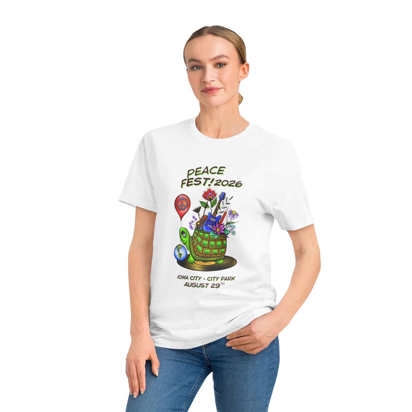 2026 4th Annual Iowa City PeaceFest Tee